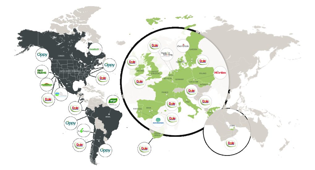 Our operations map