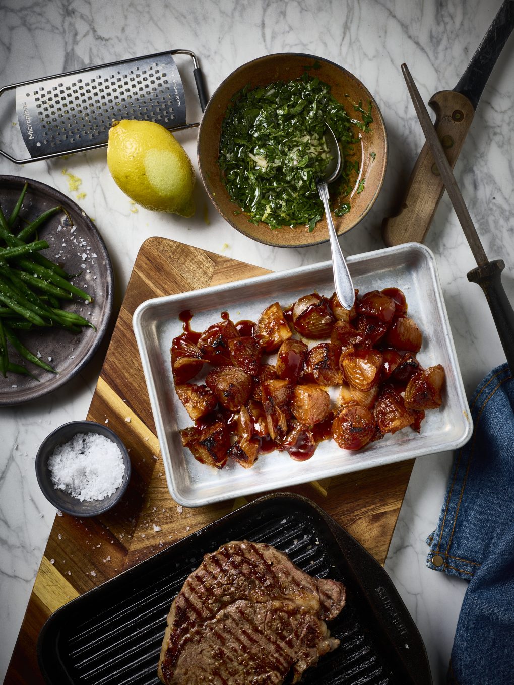 Rosélök burnt ends